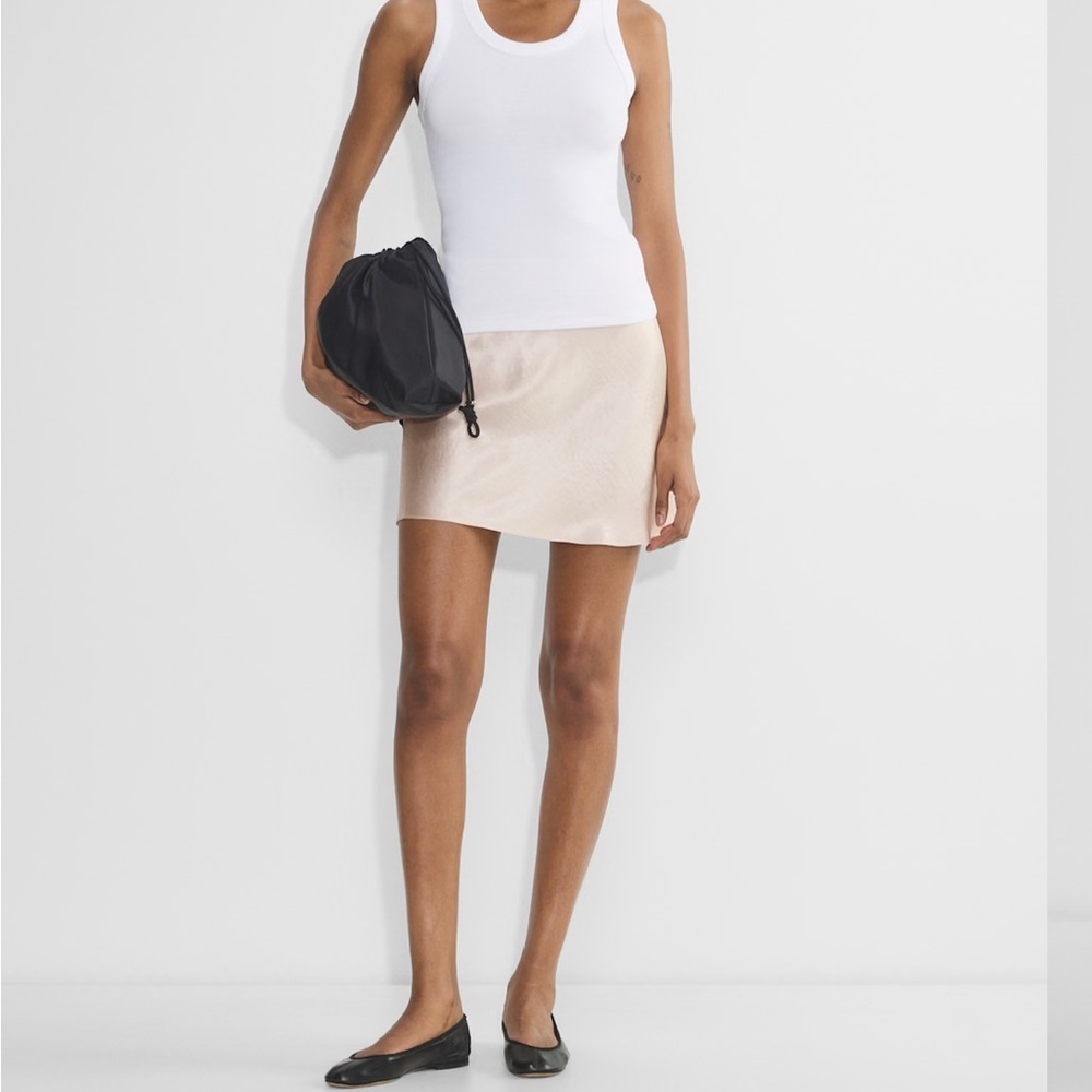 Aritzia Babaton New Slip Satin Mini Skirt